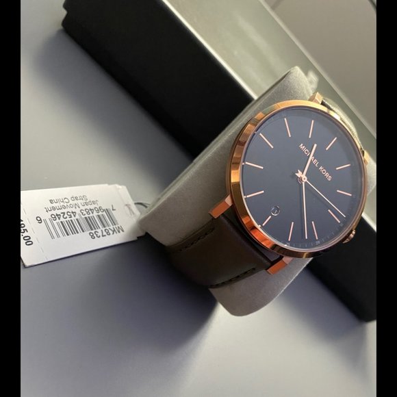 Michael Kors Mens Oversized Watch - Olive/RoseGold - Picture 3 of 4